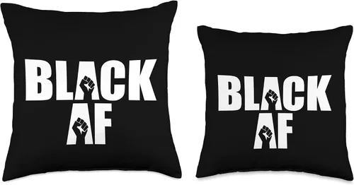 Miniatura 3 de BLACK HISTORY AFRICAN PRIDE Memes Black AF BLACKAF Resist Fist African American Pride History Throw Pillow, 16x16, Multicolor