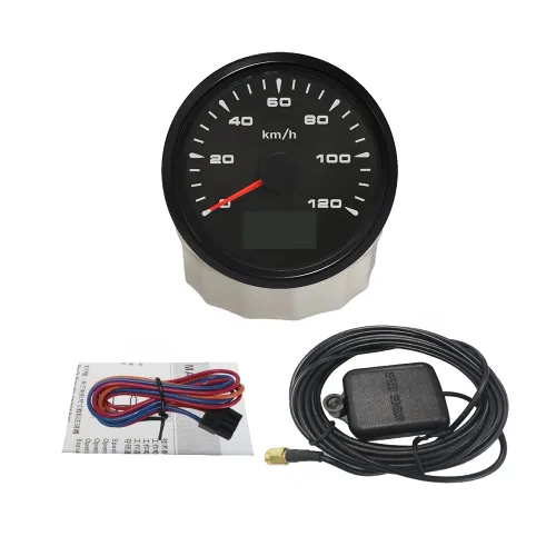 Miniatura 5 de ELING Universal 0-120KM/H Auto GPS Velocímetro Odómetro Velómetro con 8 diferentes retroiluminación 3.346 in 9-32V