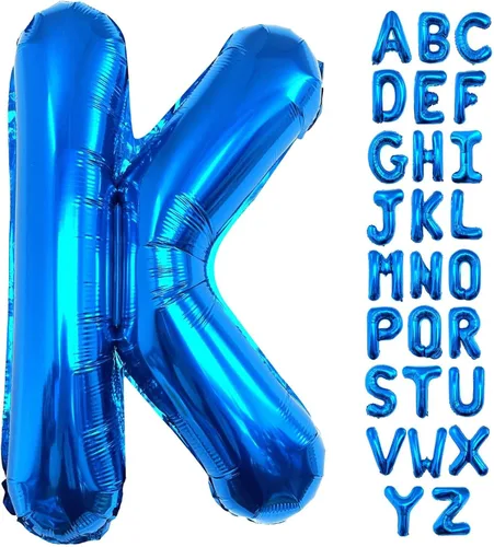 Miniatura 21 de Lovoir Globos azules grandes de 40 pulgadas con letra C de gran tamaño, globo de helio de aluminio de Mylar para decoración de fiesta de cumpleaños