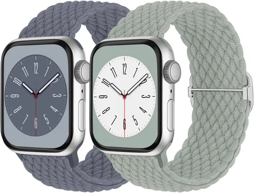 Miniatura 23 de Solo Loop trenzada compatible con Apple Watch Band de 1.496 pulgadas, 1.575 pulgadas, 1.614 pulgadas, 1.654 pulgadas, 1.732 pulgadas, 1.772