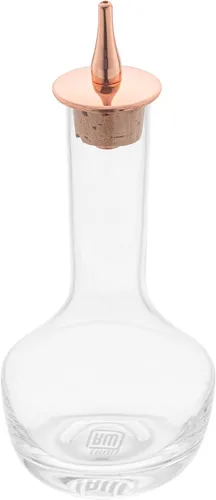 Miniatura 2 de Restaurantware Bar Lux - Botella amarga de 3.5 onzas, 1 vaso amargo de grado profesional, con tapa Dasher chapada en cobre para cócteles o postres