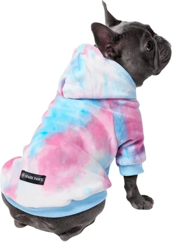 Miniatura 79 de Spark Paws Sudadera con capucha para perro, suéter de primera calidad para perros pequeños, medianos y grandes Trajes cálidos para bulldogs