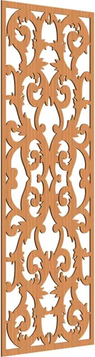 Miniatura 180 de Meadville Paneles decorativos de pared de madera con calado, 9 3/8 pulgadas de ancho x 24 3/8 pulgadas de alto x 1/4 de alto, aliso