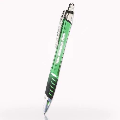 Miniatura 8 de 5 bolígrafos de metal grabados con láser personalizados con grabado iluminado y agarre. Disponible en 5 colores - Personalización gratuita - Haz