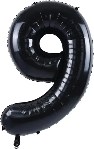 Miniatura 27 de TONIFUL Globos grandes de helio de letras B negras grandes de 40 pulgadas, globos de aluminio Mylar para decoración de suministros de fiesta
