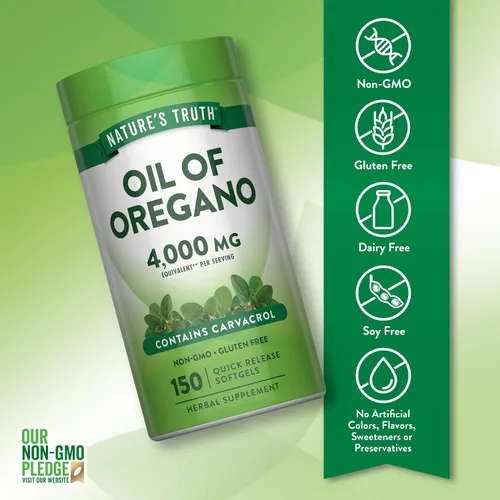 Miniatura 3 de Nature's Truth Cápsulas blandas de aceite de orégano 150 unidades Suplemento de hierbas sin OMG y sin gluten
