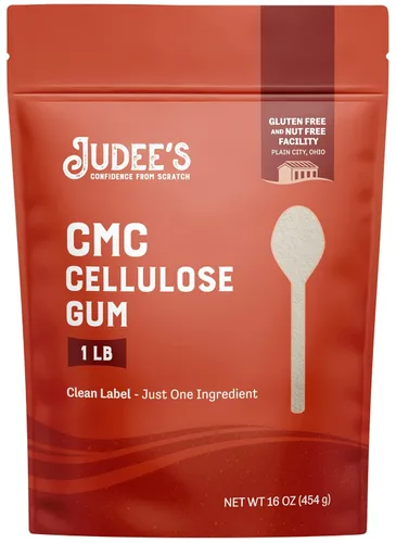 Judee's Gluten Free CMC Powder - Pegamento de fondant para decoraciones con polvo CMC para fondant - Ayuda para hornear sin gluten y goma de mascar