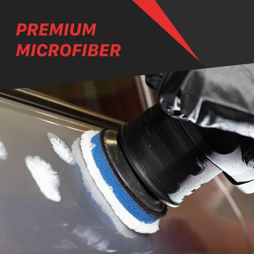 Miniatura 8 de Maxshine Almohadilla universal de espuma de pulido de microfibra de 3 pulgadas para corte, microfibra ultrasuave con gancho y bucle, compatible