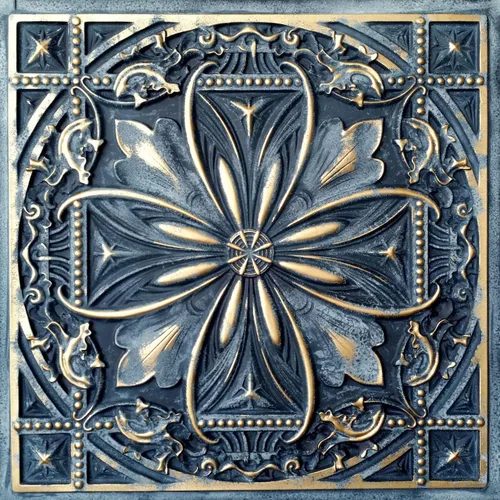 Miniatura 27 de from Plain to Beautiful in Hours DCT10at-24x24 Milan - Azulejo de techo de PVC de 2' x 2' para pegar o colocar (Caja / 4 pies cuadrados), Taupe