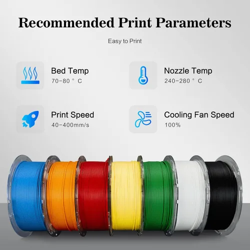 Miniatura 5 de R QIDI TECHNOLOGY PETG-Tough - Filamento PETG para impresora 3D, filamento PETG de 0.069 pulgadas, filamento de impresión 3D, carrete de 2.2 libras