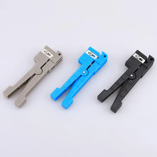 Miniatura 2 de Herramienta de pelacables de fibra óptica de acero inoxidable de tres agujeros Pigtail Cable Stripping Alicates 1 unids