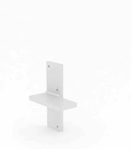 Miniatura 15 de Soporte de pared flotante para encimera, soportes de pared resistentes para crear bancos flotantes, escritorio, tocador, bar o repisa, acero