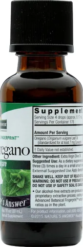 Miniatura 7 de NATURES ANSWER Aceite de orégano, 1 FZ