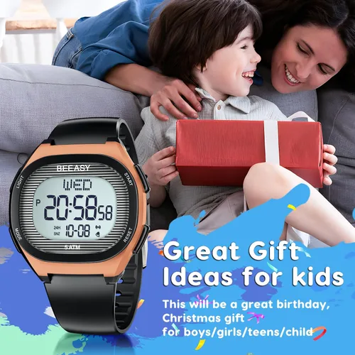 Miniatura 2 de Beeasy Kids Watch for 5-15 Year Old Boys Girls Digital Watch Multifunctional 5ATM Waterproof Alarm Calendar Chronograph LED Wrist Watch for Children