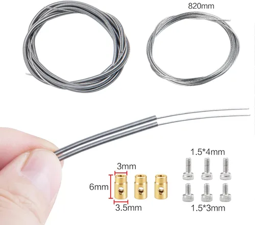 Miniatura 4 de RC-Hub Cables de bloqueo diferencial de metal Línea y columna de plomo de latón para 1/14 Tamiya Remolque Tractor Truck RC