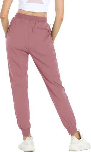 Miniatura 2 de MAGCOMSEN Pantalones de senderismo para mujer, de secado rápido, ligeros, con cintura elástica, con bolsillos con cremallera