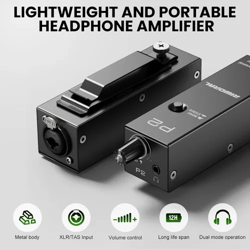 Miniatura 3 de battey amplificador personal portátil amplificador de auriculares analógico estéreo auriculares amplificador de control de volumen amplificador