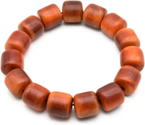 Miniatura 2 de Zen Dear - Pulsera unisex con cuentas de oración budista de madera con dragón de sangre natural