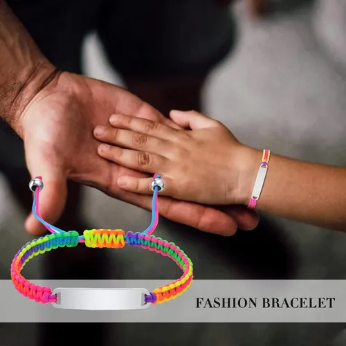 Miniatura 70 de Pulsera de barra para bebé: chapado en oro de 18 quilates, pulsera con placa de identificación personalizada para niños pequeños de mamá, nombre