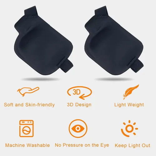 Miniatura 5 de Parche para los ojos, 2 parches médicos para los ojos para adultos y niños, parches 3D para ojos perezosos para el ojo izquierdo (izquierdo)