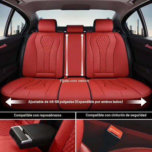 Miniatura 4 de Coverado Juego completo de fundas de asiento de automóvil, fundas de asiento, fundas de asiento de automóvil, fundas de asiento delantero y trasero
