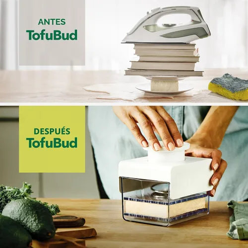 Miniatura 7 de TofuBud Prensa de Tofu - Prensa para Tofu Firme o Extra Firme - Apta para Lavavajillas con Drenaje de Agua - Fabricada con Materiales Duraderos