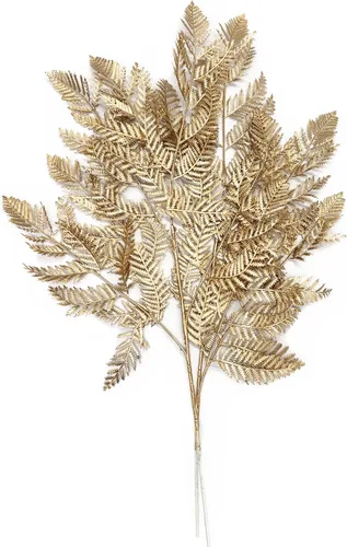 Miniatura 11 de Plantas artificiales Golden Baby Breath Gypsophila, para decoración de Navidad, plantas falsas, arbustos de helecho, arbustos sintéticos, Aliento