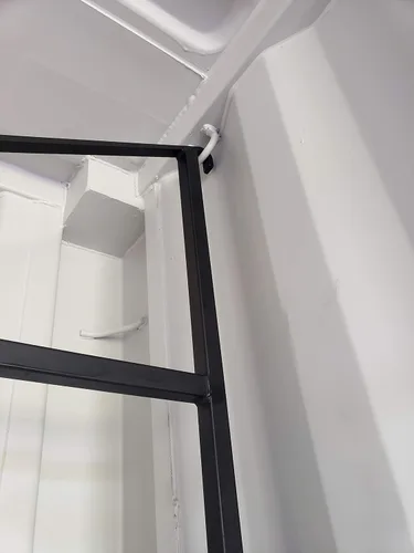 Miniatura 3 de Generic Soportes de estantería de acero negro resistente de 2 niveles, se venden en pares
