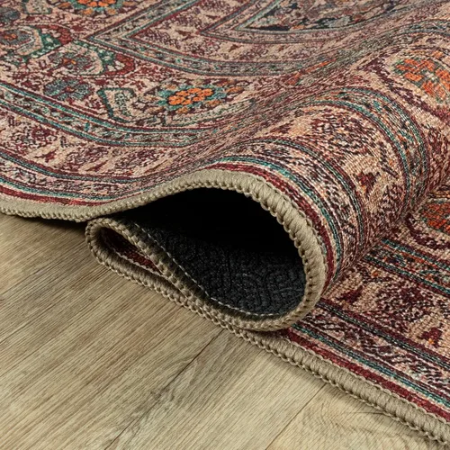 Miniatura 9 de Adiva Rugs Alfombra lavable a máquina de 6 x 6 pies con parte trasera antideslizante para sala de estar, dormitorio, baño, cocina, alfombra
