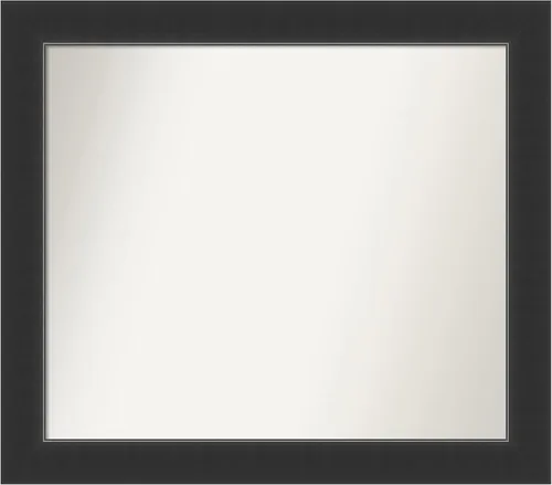 Miniatura 370 de Amanti Art Espejo personalizado, espejo de baño negro Astor, espejo de pared o espejo de tocador de baño sobre el fregadero (25 x 25 pulgadas)