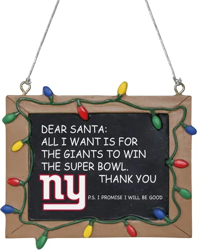 Miniatura 8 de NFL Resin Holiday Christmas Chalkboard Sign Ornament