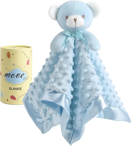 Miniatura 10 de Manta de seguridad para bebé, manta suave de juguete para niñas, juguete para acurrucarse, regalo para recién nacido, 2 unidades, manta para bebés