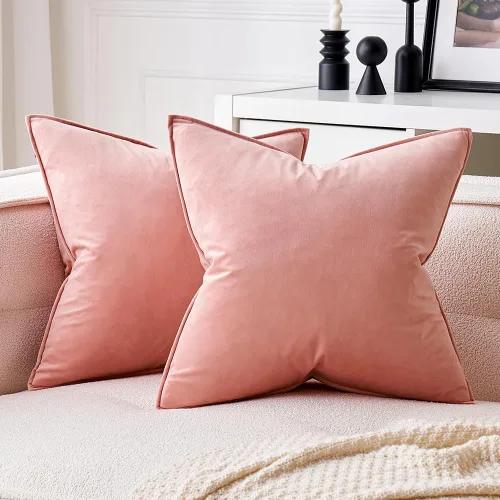 Miniatura 21 de MIULEE Paquete de 2 fundas decorativas de cojines de poliéster suave, fundas de almohada cuadradas cómodas y suaves para sofá, sillón, dormitorio