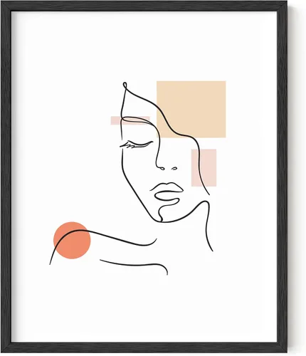 Miniatura 11 de HAUS AND HUES Impresión artística minimalista de mujer, póster de figura femenina, arte abstracto de pared neutro, arte de pared de dibujo lineal