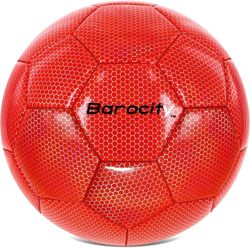 Miniatura 20 de Balón de fútbol premium para niños y niñas, balón oficial de partido con patrón hex arcoíris reflectante, duradero, para interiores, exteriores, Azul