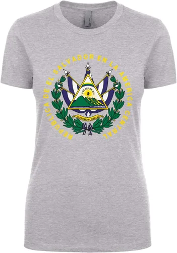 Miniatura 3 de Cybertela Camiseta para mujer con escudo de armas de El Salvador