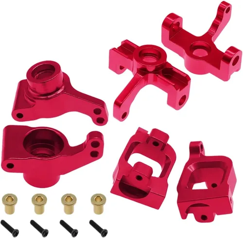Base de cubo de dirección delantero/trasero de aluminio, base de nudillos de portador C, piezas de actualización de asiento C para WLtoys 144001