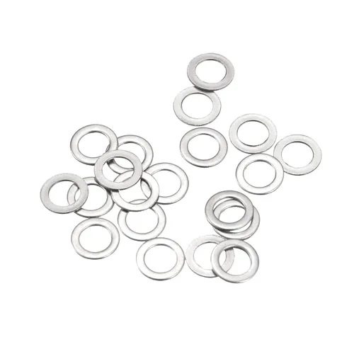 uxcell Arandelas planas de acero inoxidable M3 304, 20 espaciadores planos ultrafinos de 0.118 x 0.197 x 0.004 in para tornillo de tornillo,
