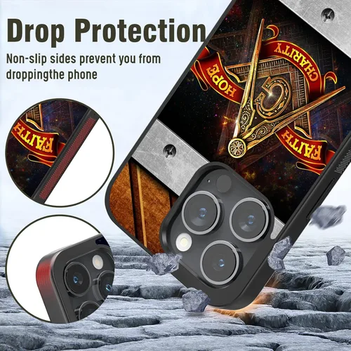 Miniatura 3 de Fundas de teléfono a la moda, regalos masónicos para hombres y niños para iPhone 6 7 8 11 12 13 14 15 16 17 Pro Max Plus Mini Xr XSE Samsung S20 S21