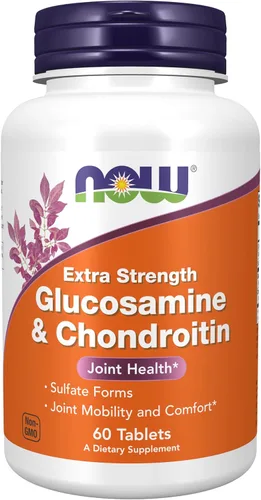Miniatura 9 de NOW Foods Suplementos, Glucosamina y Condroitina de Fuerza Extra, Formas de Sulfato, 240 Tabletas