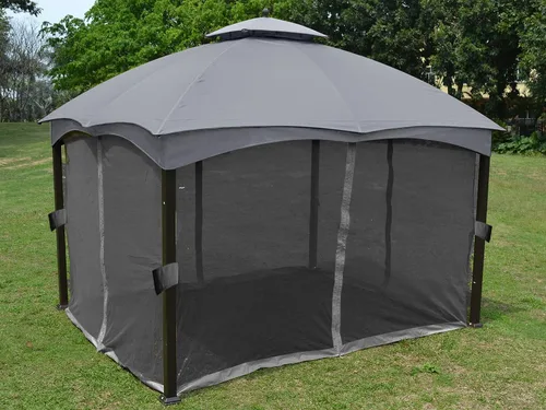 Miniatura 3 de ABCCANOPY - Paredes de red de repuesto para cenador de 10' x 12' en gris