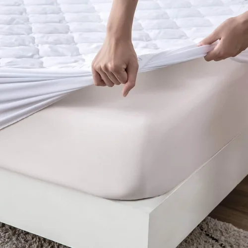Miniatura 2 de Protector de colchón acolchado impermeable tamaño matrimonial para colchón de aire, suave, silencioso, funda de colchón ajustada con bolsillo