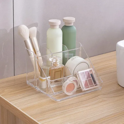 Miniatura 6 de Ettori APLOP Bandeja Organizadora de Maquillaje, Organizador de Maquillaje de Tocador de 6 Compartimentos para Joyas, Accesorios para el Cabello
