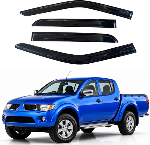 Miniatura 156 de IG - Visera para ventana para Ford Bronco y F150-F350 1980-1996, deflector lateral tipo cinta adhesiva, resistente, contra lluvia y viento