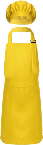 Miniatura 8 de ranrann Conjunto de delantal de chef para niños y niñas, delantales de cocina para cocinar, hornear, entrenamiento, disfraz