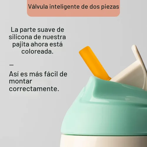 Miniatura 5 de Tommee Tippee Vaso con Pajita Deportivo Aislado a Prueba de Derrames, más de 12 meses, 9 onzas, taza para beber de entrenamiento para niños azul