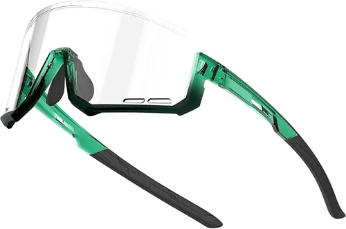 Miniatura 16 de Lentes de ciclismo fotocromáticos, UV400 TR90, marco para equitación, correr, béisbol, pesca, conducción para hombres y mujeres