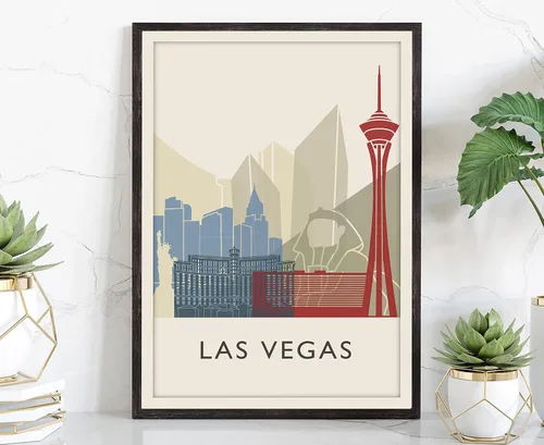 Miniatura 44 de Póster de horizonte de San Antonio, impresión de paisaje urbano y monumento, arte de pared para el hogar, decoración de pared de oficina, 12 x 18