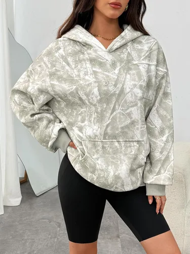 Miniatura 246 de Trendy Queen - Sudaderas extragrandes con capucha para mujer, suéteres de manga larga, sin botones, de vellón, de otoño, ropa de invierno