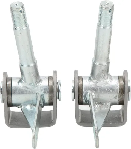 Miniatura 6 de Juego de husillos para Go Kart, 4.5 pulgadas x 5/8 pulgadas, 2 piezas de soporte de husillo de aleación de acero derecho izquierdo para accesorios